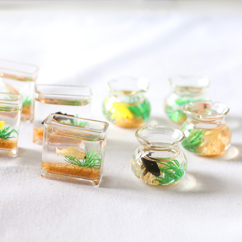 Planted Aquarium Models - 1Pc 1:12 Mini Poppenhuis Simulatie Glazen