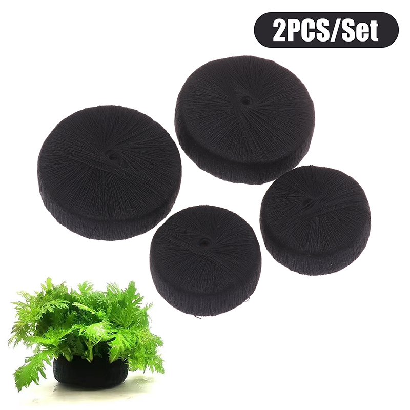 Aquarium Planted Tank Substrate - 2 Stuks Zwart Aquarium Water Gras