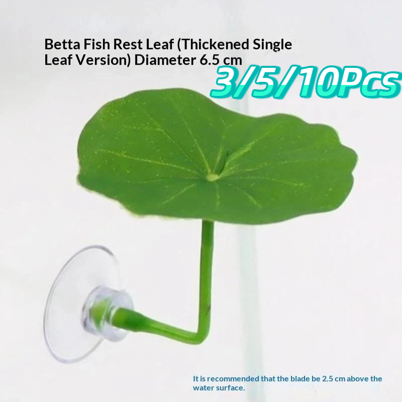 Planted Aquarium For Betta - 3/5/10 STUKS Plastic Betta Rest Leaf
