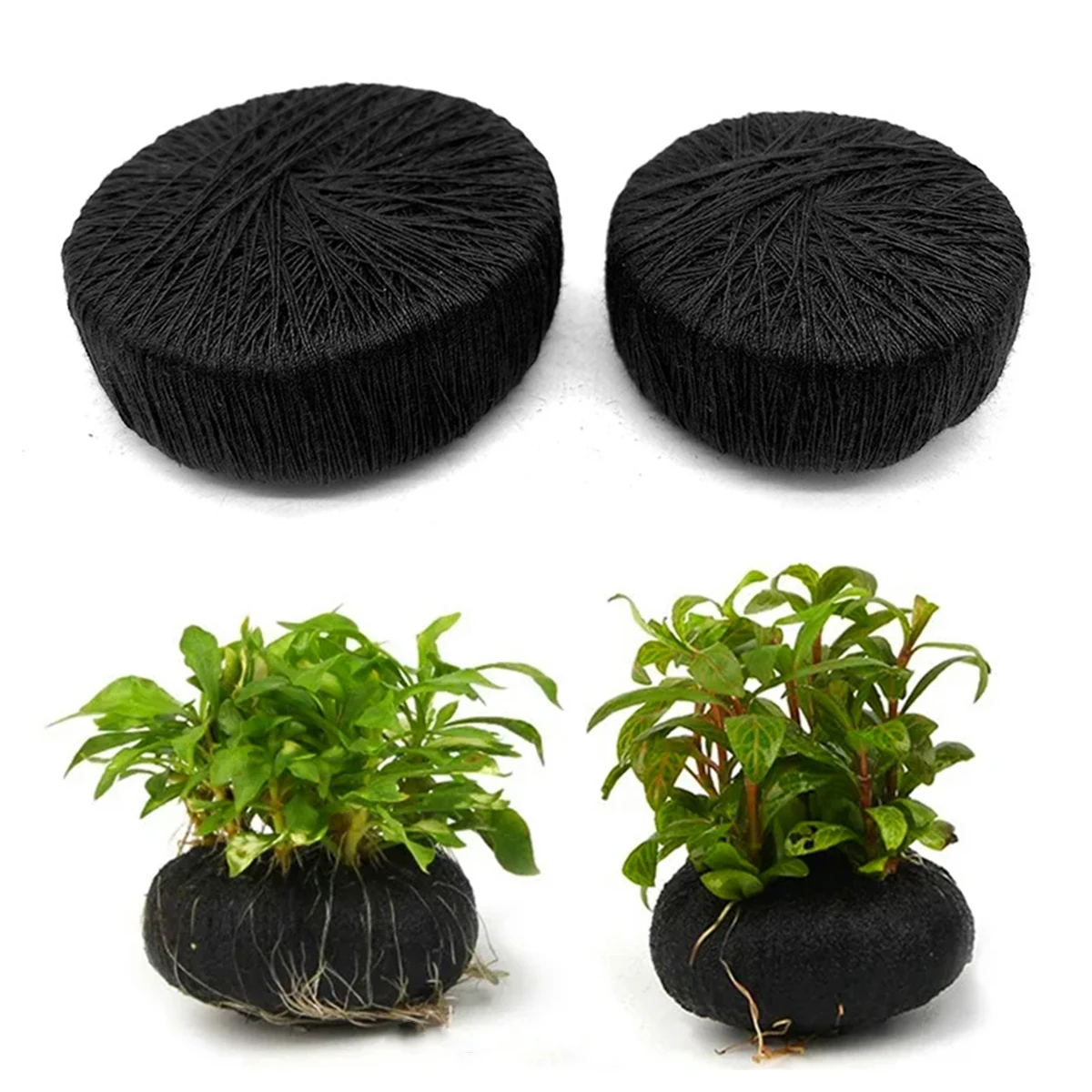Aquarium Planted Tank Substrate - 5 Stuks Zwart Aquarium Water Gras