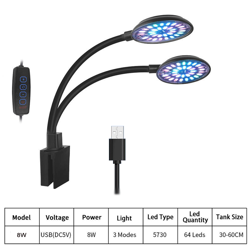 USB Aquarium LED-licht Aquariu - Aquarium Planted Tank Light recensie en prijs
