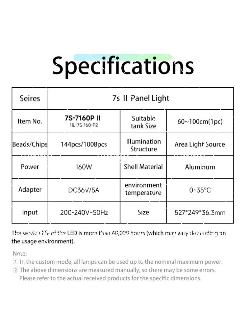 Aquarium LED-verlichting 160W  - Aquarium Planted Tank Light recensie en prijs